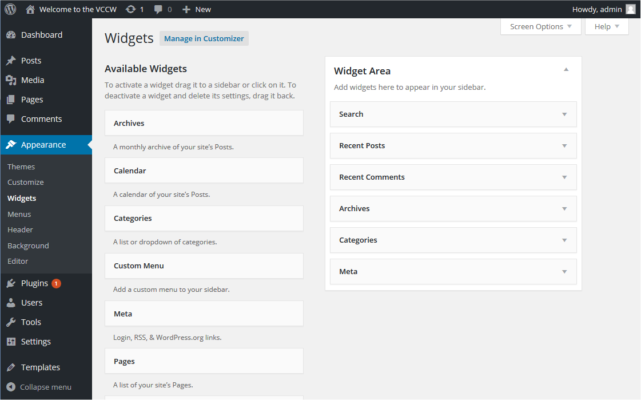 Add Widgets