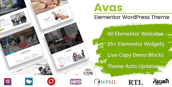 Avas-Elementor-WordPress-Theme