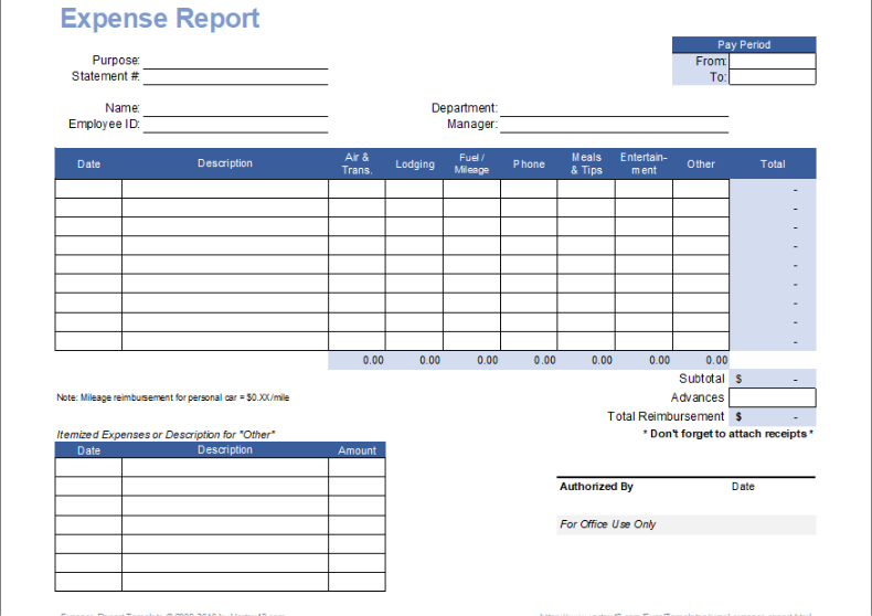 IC Expense Report