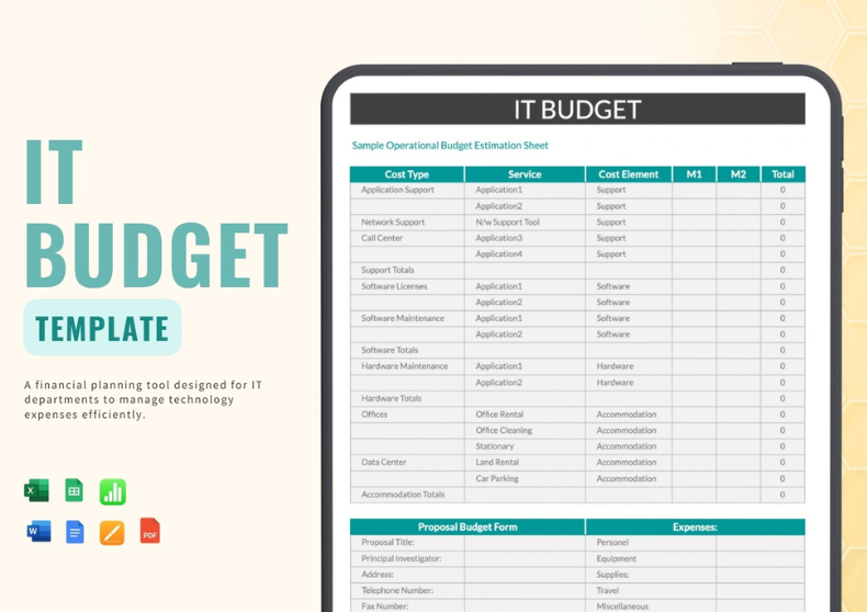 IT Budget Template