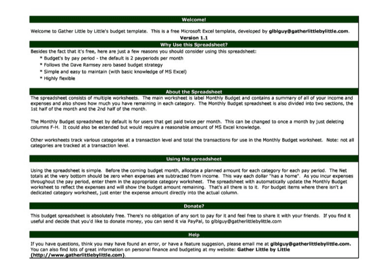 zero based budget template 4