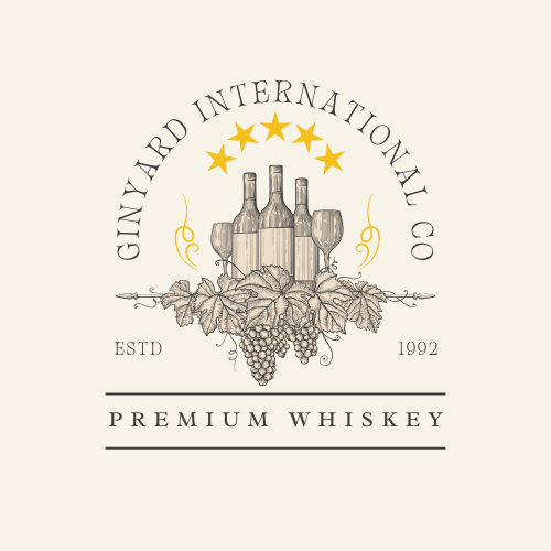 Beige Vintage Premium Whiskey Logo