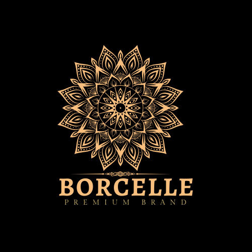 Black Gold Radial Luxury Premium Brand Logo