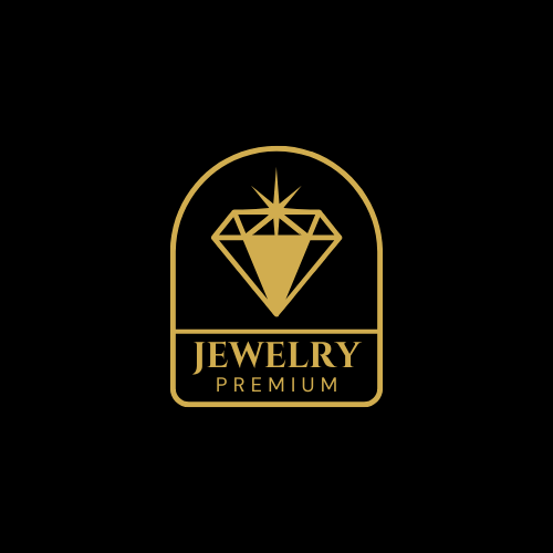 Black and Gold Luxury Premium Jewelry Logo
