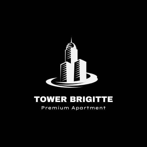 Blue & Black Modern Brigitte Premium Apartment logo