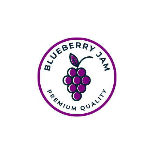 Blueberry Fruit Jam Premium Product Logo