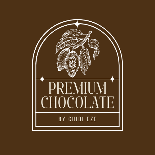 Brown Illustrative Premium Chocolate Logo