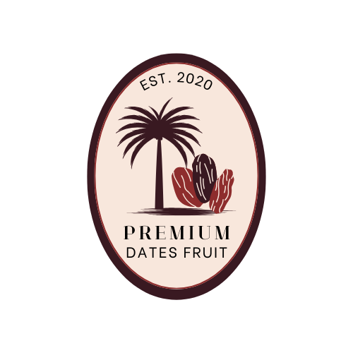 Brown Vintage Modern Premium Dates Fruit Logo
