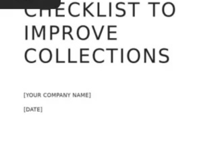 Checklist To Improve Collection