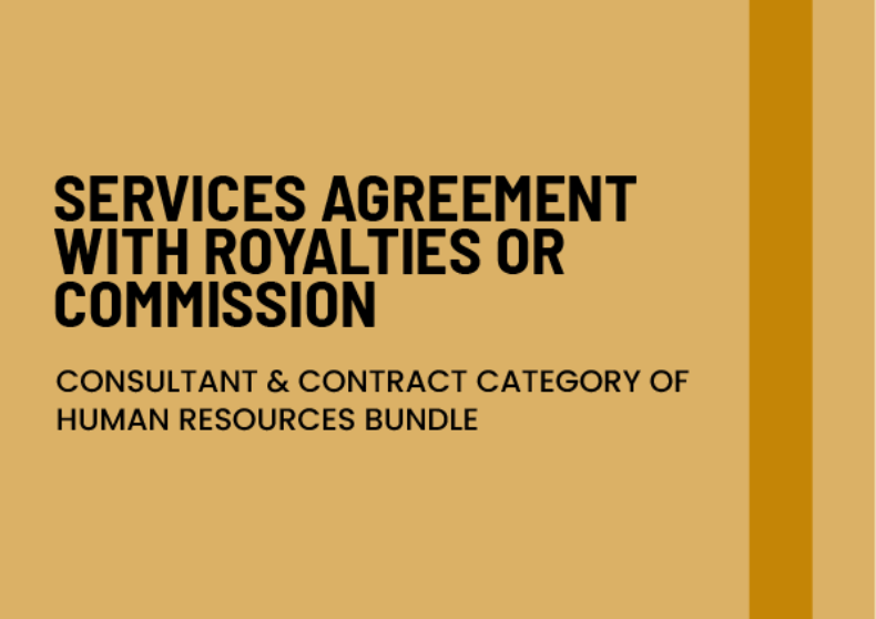 Commission Agreement With Royalties or Commission