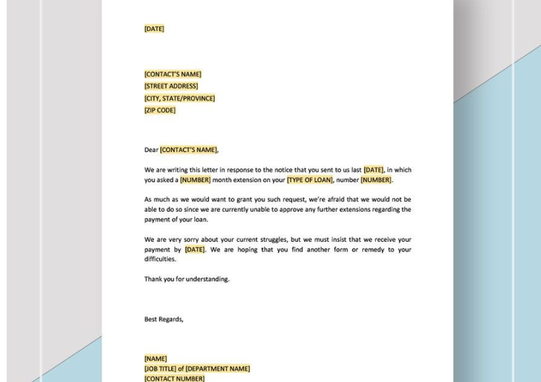 Denying Extension of Time Request