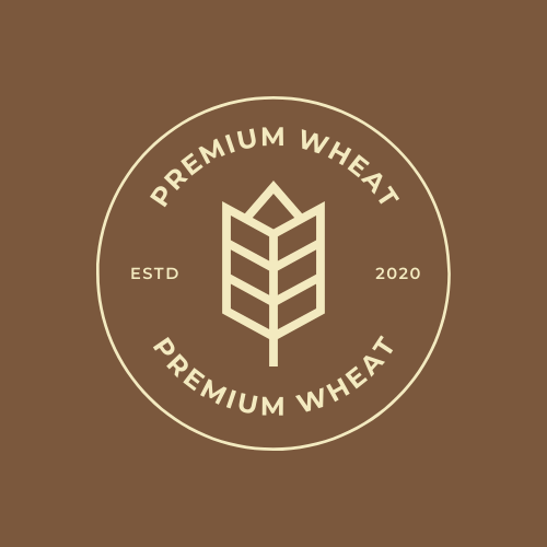 Elegant Brown Premium Wheat Logo