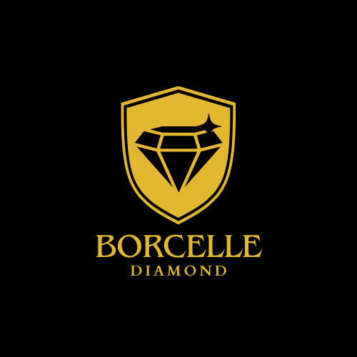 Gold Premium Diamond Shield Logo