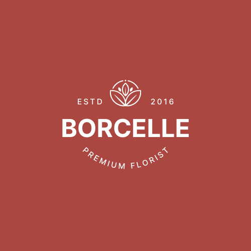 Red Minimalist Premium Florist Logo