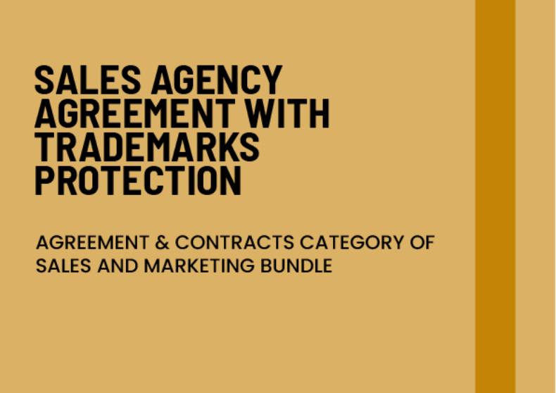 Sales Agency Agreement With Trademarks protection